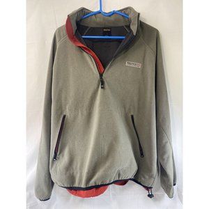 Nautica Competition Fleece Pullover Sweater Gray Size M Hooded